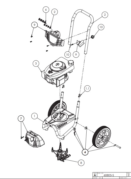 MS60805S SIMPSON Replacement Replacement Parts